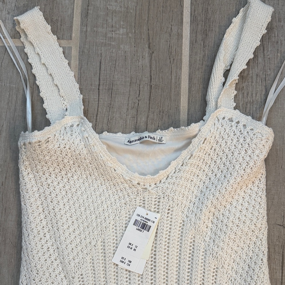 Abercrombie & Fitch Ivory Knit Mini Dress - Picture 2 of 4